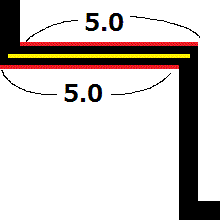 区分建物の辺長